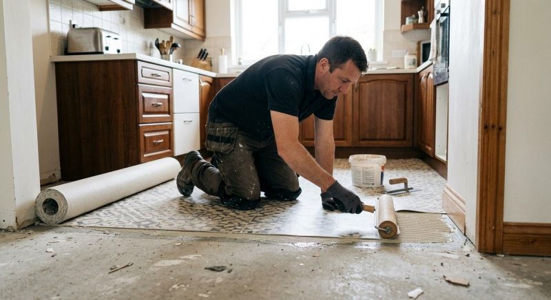 Linoleum Floor Installation in Rhome, TX