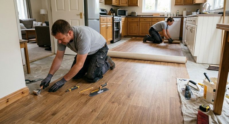 Linoleum Flooring Replacement in Tarrant County, TX