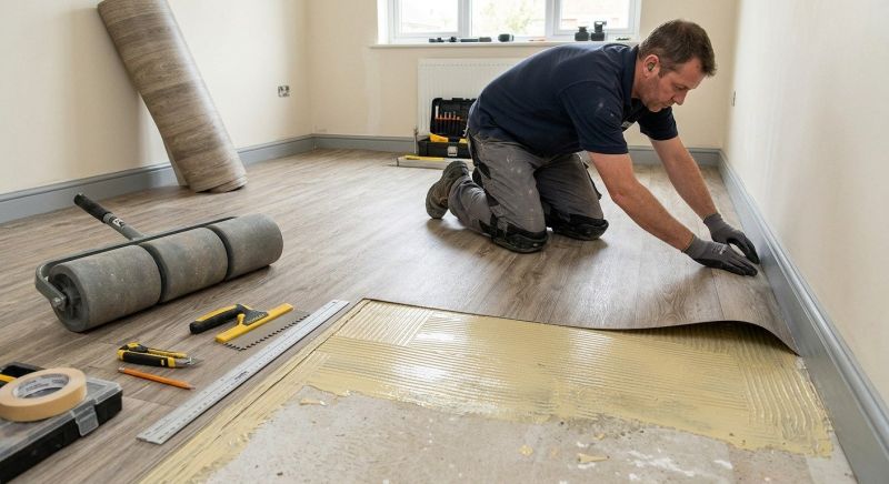 Sheet Flooring Installation in Justin, TX