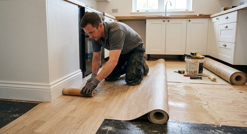 Sheet Linoleum Installation in Cedar Hill, TX