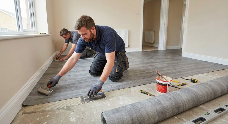 Sheet Linoleum Installation in Grapevine, TX