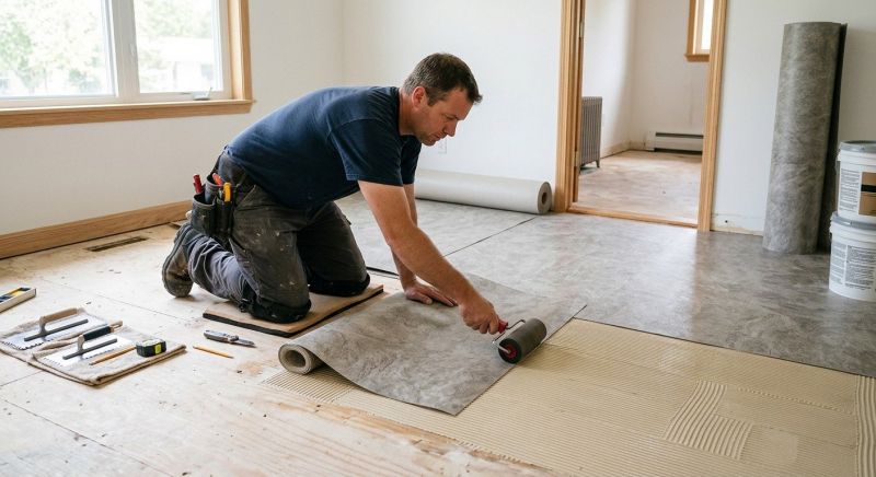 Sheet Vinyl Installation in Argyle, TX