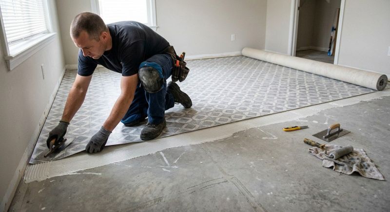 Sheet Vinyl Installation in Euless, TX
