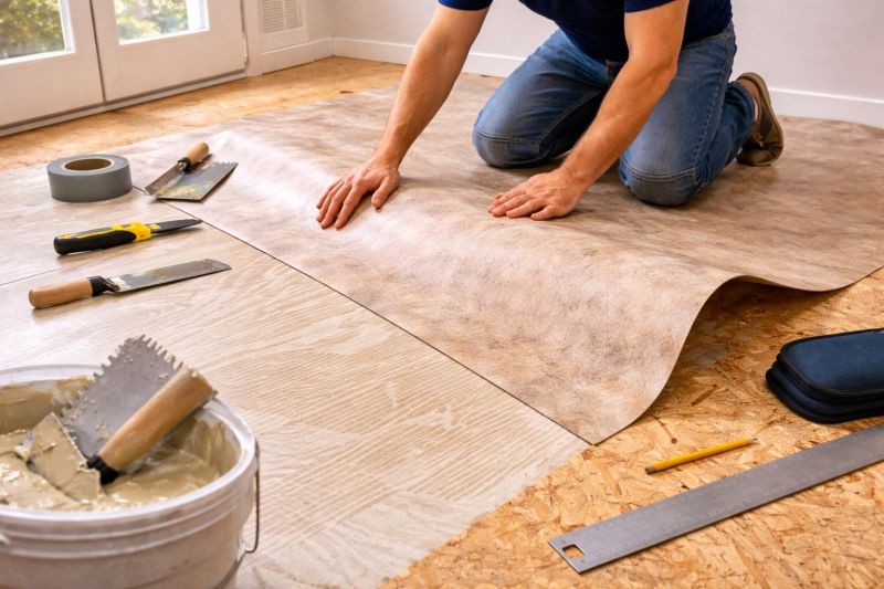 Sheet Vinyl Installation in Tarrant County, TX